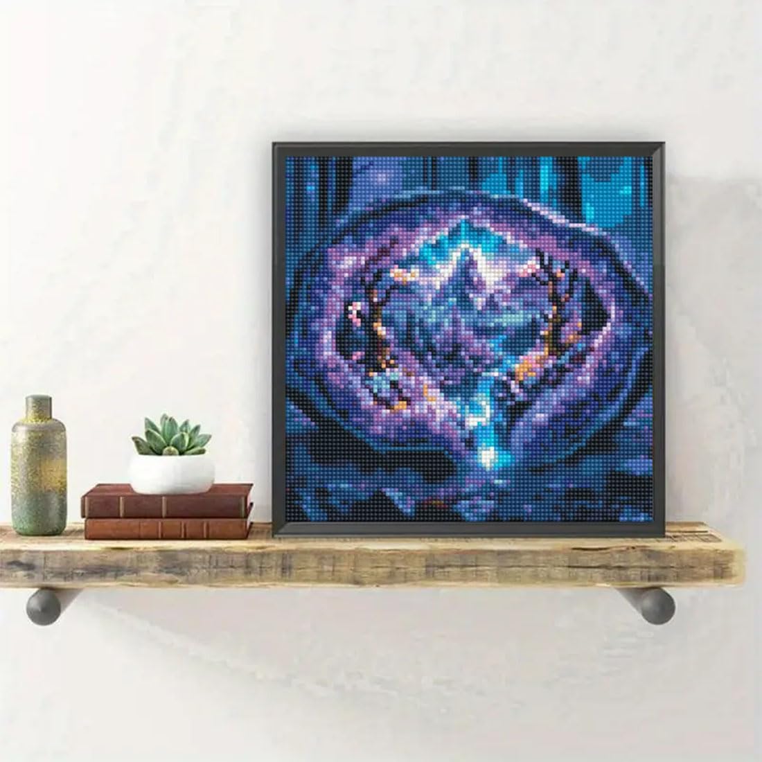 Waterfall Diamond Painting Kits for Adults,Crystal Forest Iandscape 5D Diamond Art Kits for Beginners, DIY Full Drill Scenery with Gem Art Home Wall Decor12X12Inch