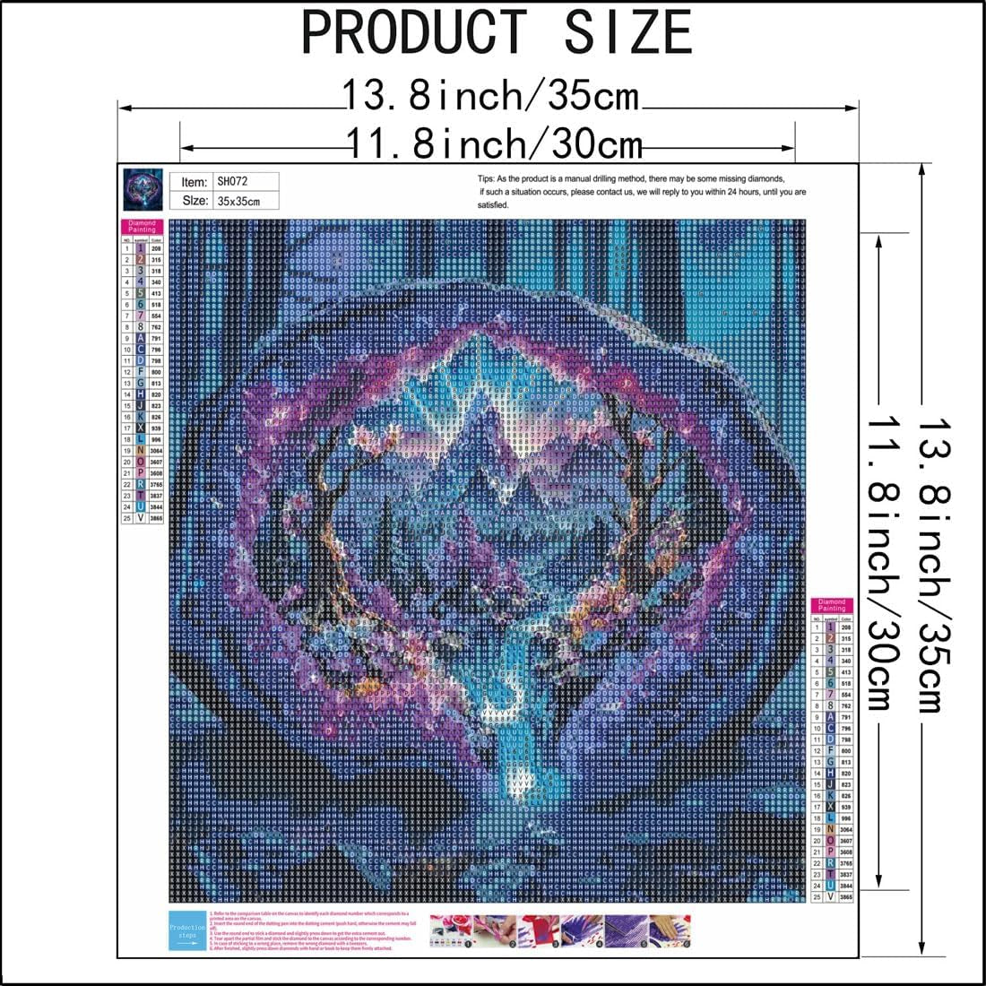 5D Diamond Painting Kits for Adults,Crystal Forest Landscape Diamond Art Kits for Beginner,Diy Full round Drill Diamond Dot with Gem Art Kits for Adults Home Wall Decor 14X14 Inch